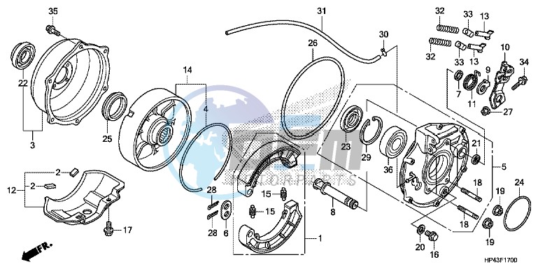 REAR BRAKE PANEL