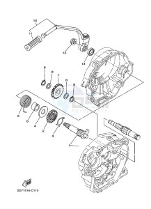 YBR125E YBR 125E (BN9M) drawing STARTER