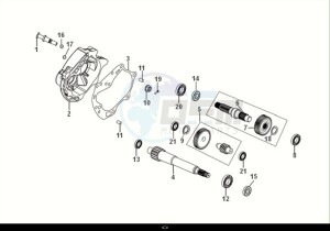 FIDDLE II 50 (AF05W5-NL) (E5) (M1) drawing MISSION CASE-DRIVE SHAFT