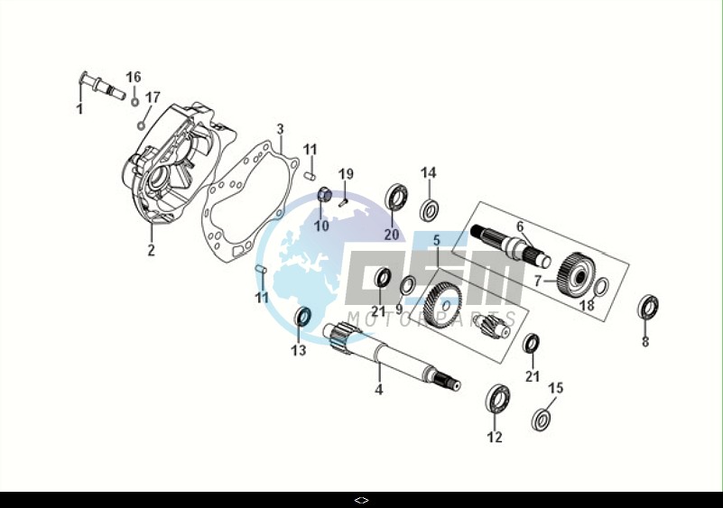 MISSION CASE-DRIVE SHAFT