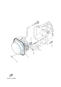 YFM700FWAD YFM70GPHJ GRIZZLY 700 EPS (B1AG) drawing HEADLIGHT