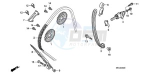 CBR1000RRA BR / HRC drawing CAM CHAIN/TENSIONER