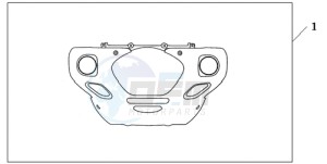 GL1800A Korea - (KO) drawing CHROME FR.LOWER COWL