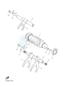 YZF-R1 YZF-R1M 998 R1 (2SG1 2SG2) drawing SHIFT CAM & FORK