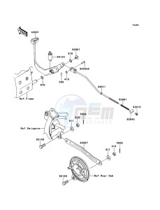 KLX110 KLX110CEF EU drawing Brake Pedal