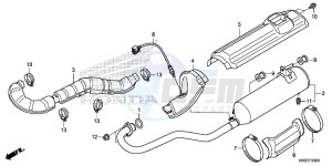 TRX420FA1F TRX420 Europe Direct - (ED) drawing EXHAUST MUFFLER