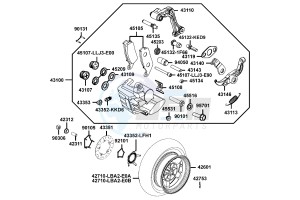 XCITING R500I drawing Rear Wheel