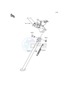 KLX250 KLX250SEF XX (EU ME A(FRICA) drawing Stand(s)