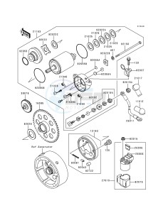 KLF 220 A [BAYOU 220] (A5-A9) [BAYOU 220] drawing STARTER MOTOR-- KLF220-A5_A6_A7_A8- -