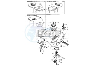 FZR R 600 drawing FUEL TANK