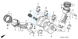 VFR800A9 ED / ABS MME TWO drawing CRANKSHAFT/PISTON