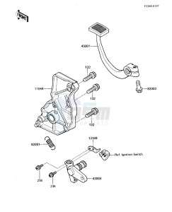 ZL 1000 A [ZL1000 ELIMINATOR] (A1) drawing BRAKE PEDAL