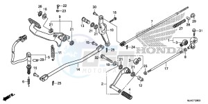 VT750C2BE Shadow - VT750C2B-E UK - (E) drawing PEDAL (VT750CS/ C2B/ C2S/ C)