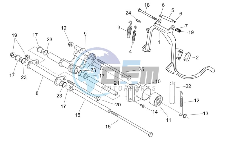 Central stand - Connecting rod