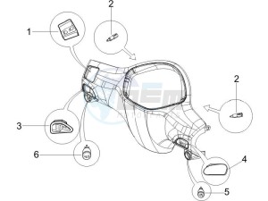 Liberty 50 4t drawing Selectors - Switches - Buttons