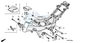 CBR125RW9 Germany - (G) drawing FRAME BODY