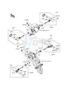 D-TRACKER KLX150HGF XX (EU ME A(FRICA) drawing Turn Signals