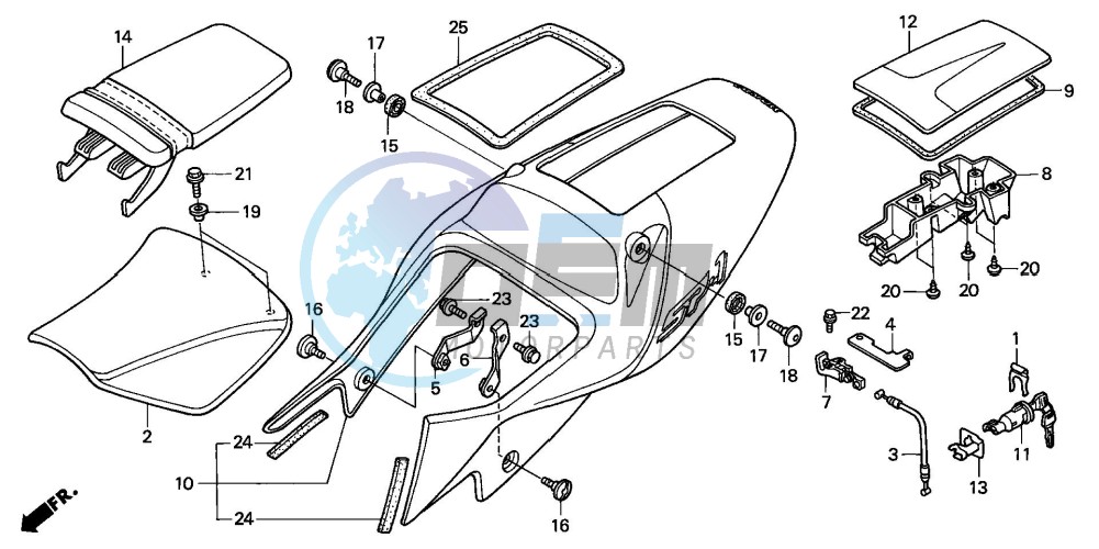 SEAT/SEAT COWL