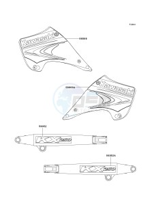 KX 250 M (M1) drawing DECALS