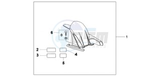 CB600FA9 Spain - (SP / ABS) drawing HUGGER