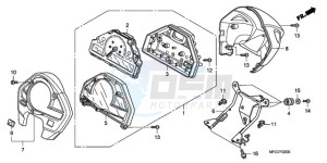 CB600F9 France - (F / CMF) drawing METER