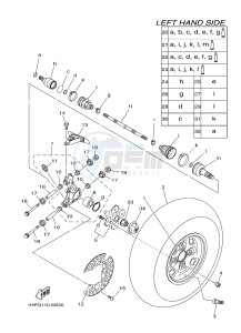 YFM700FWAD YFM700PHF GRIZZLY 700 EPS SPECIAL EDITION (B387) drawing REAR WHEEL