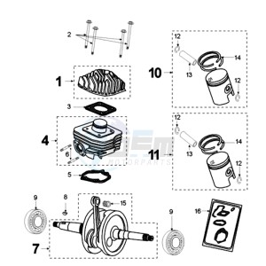 VIVA SL3A drawing CRANKSHAFT