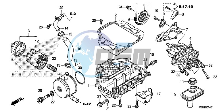 OIL PUMP (VFR1200XD/ XDA/ XDL/ XDS)