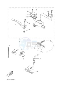 NS50N NITRO NAKED (1PL2 1PL2) drawing FRONT MASTER CYLINDER