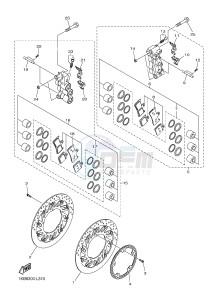 YZF-R1B 1000 (1KBH) drawing FRONT BRAKE CALIPER