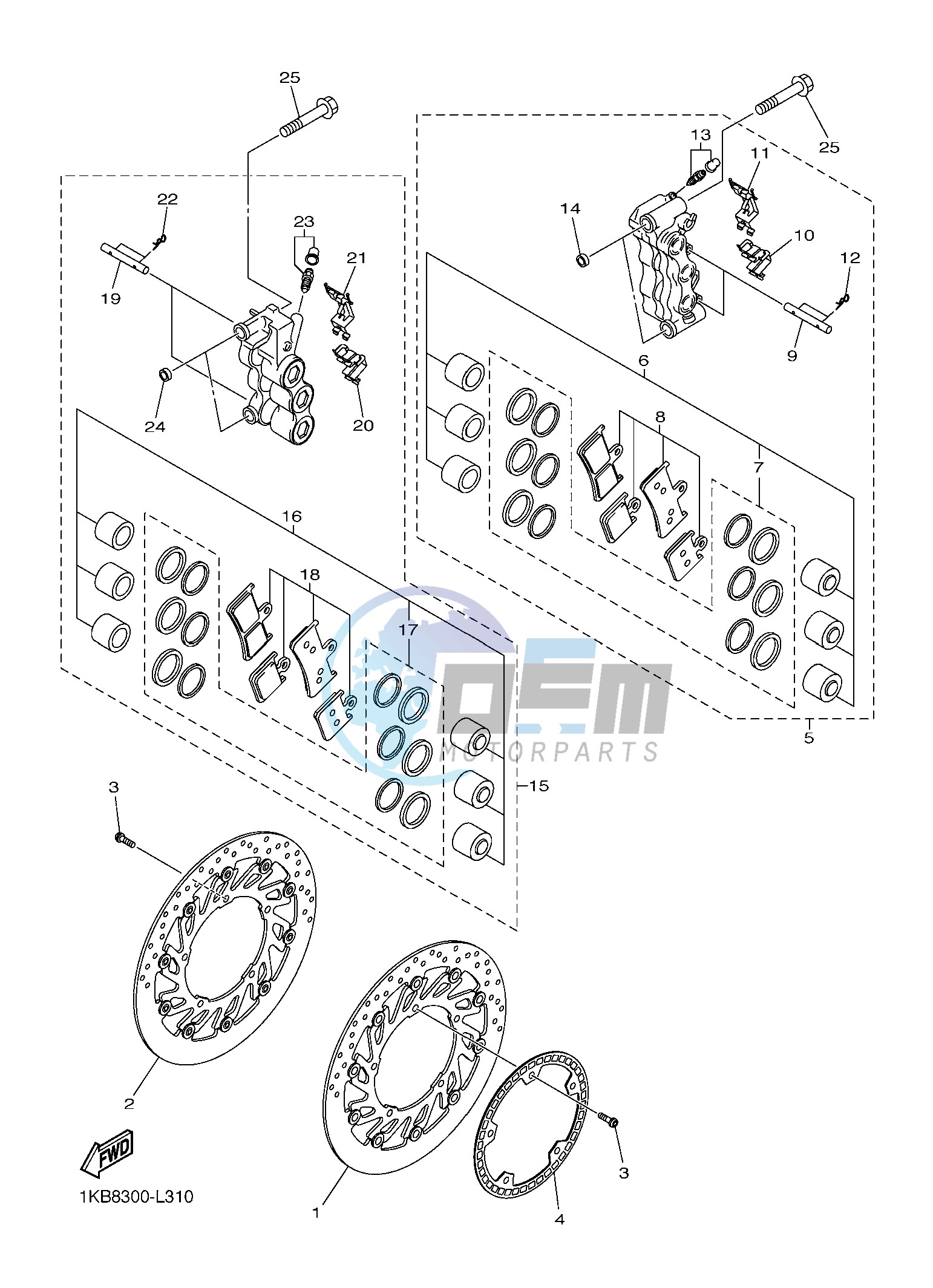 FRONT BRAKE CALIPER