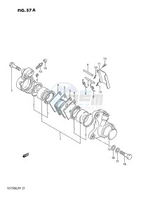 VS750GL (E1) INTRUDER drawing FRONT CALIPER (MODEL H)