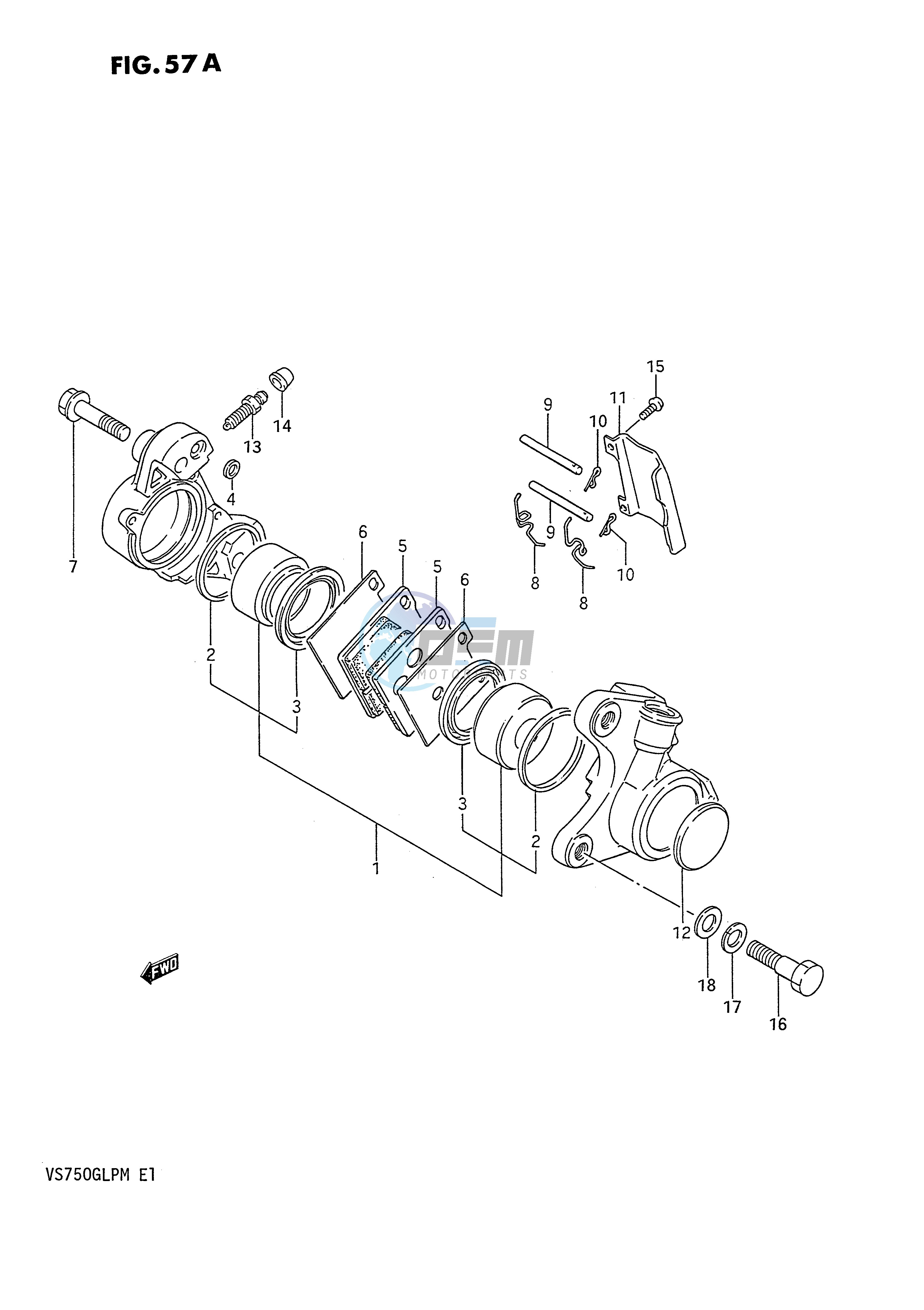 FRONT CALIPER (MODEL H)