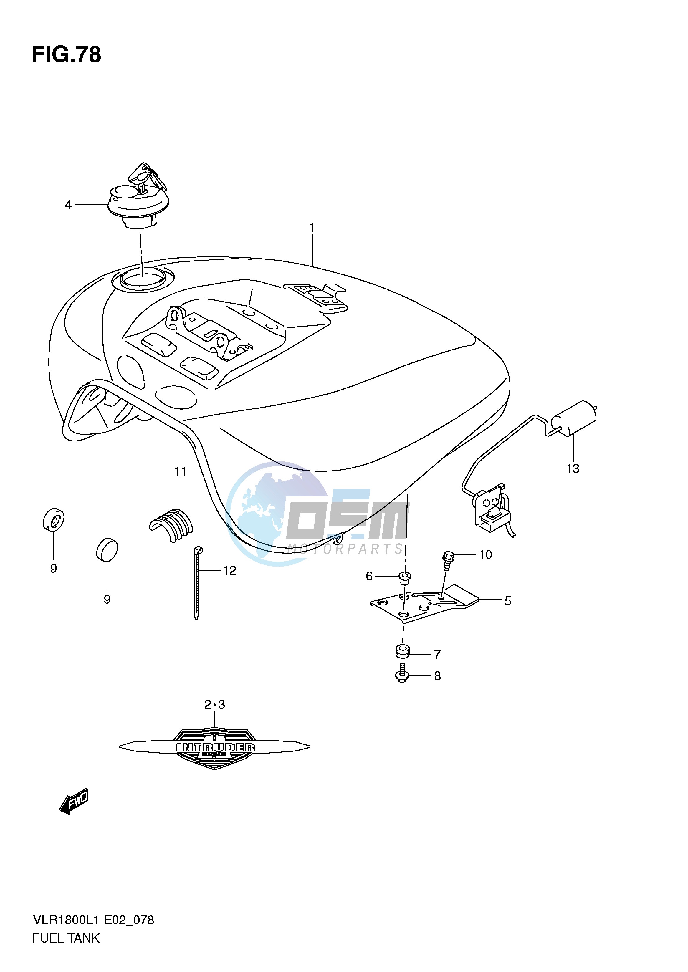 FUEL TANK (VLR1800UFL1 E19)