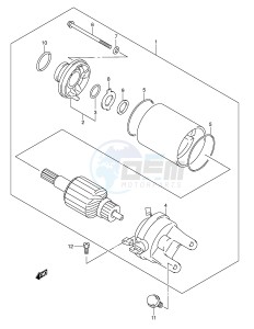 AN250 (E2) Burgman drawing STARTING MOTOR