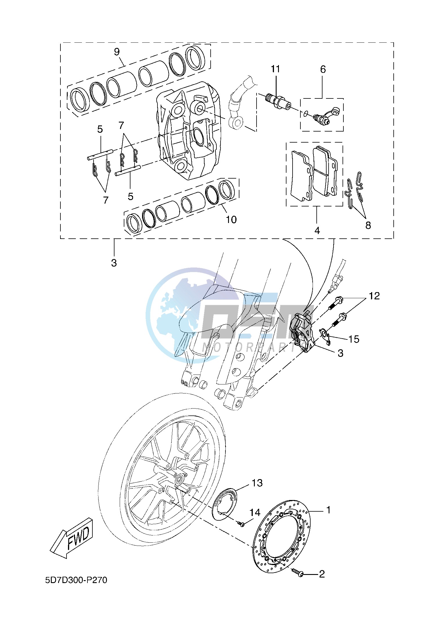 FRONT BRAKE CALIPER