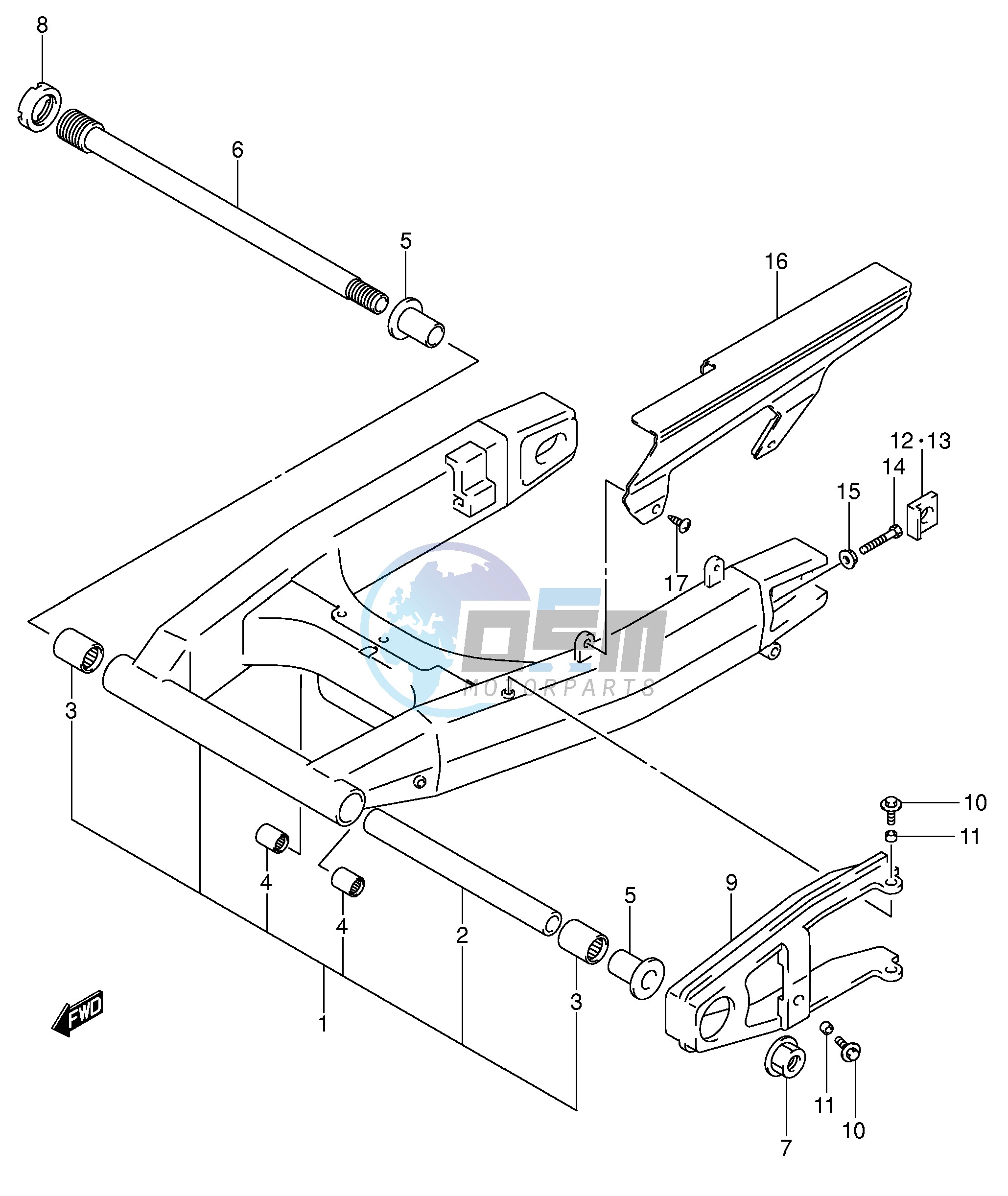 REAR SWINGING ARM