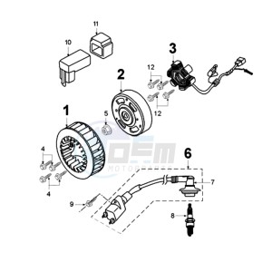 TKR 2 E drawing FLYWHEEL MAGNETO