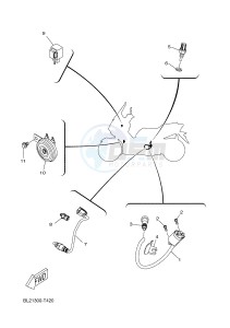 YP125RA X-MAX 125 ABS POLICE BELGIUM drawing ELECTRICAL 2