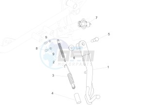 V9 Bobber 850 (USA) drawing Central stand