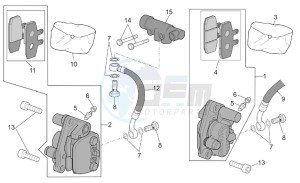 Atlantic 500 drawing Front brake caliper