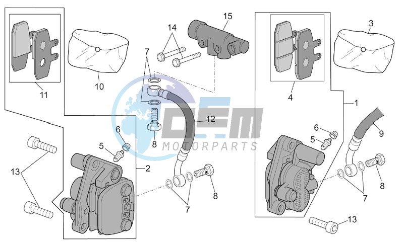 Front brake caliper