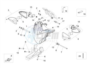 DORSODURO 900 E4 ABS (EMEA) drawing Front lights