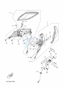 YP125R-DA XMAX 125 TECH MAX (BGU3) drawing TAILLIGHT