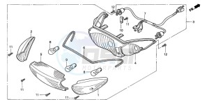 SH125 drawing REAR COMBINATION LIGHT