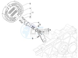 S 125 4T E3 drawing Rear brake - Brake jaw