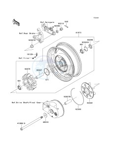 VN 1600 D [VULCAN 1600 NOMAD] (D6F-D8FA) D8FA drawing REAR WHEEL_CHAIN