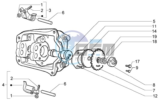 Rocker levers support