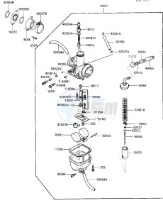 KLT 160 A [KLT160] (A1) [KLT160] drawing CARBURETOR