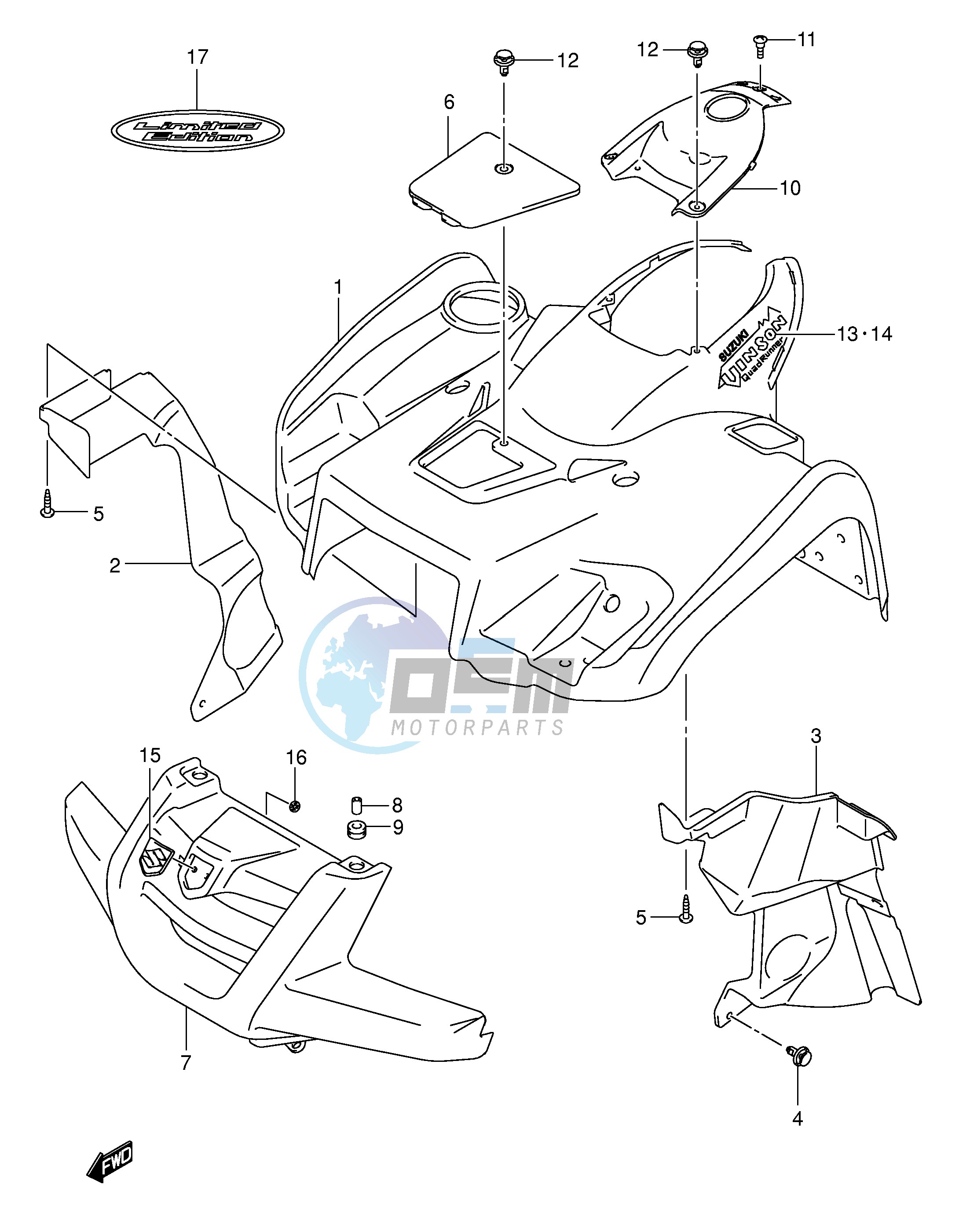 FRONT FENDER (MODEL K4)